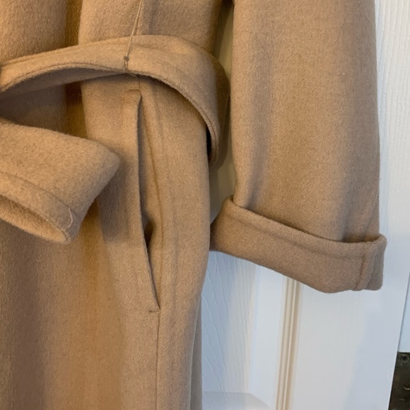 Vince Wool blend tie front hooded coat NWOT - Picture 5 of 8